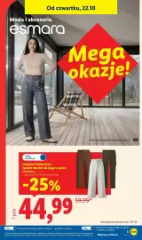 Lidl gazetka tydzień 43 Strona 3: ESMARA/ESMARA MEN Spodnie damskie lub joggery męskie z bawełną €44,99