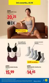 Lidl gazetka tydzień 43 Strona 41: ESMARA Majtki damskie, 3 pary €20,25, ESMARA Biustonosz damski z koronką €15,99