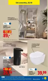 Lidl gazetka tydzień 43 Strona 45: LIVARNO Automatyczny dozownik mydła €29,99, LIVARNO Stojak na ręczniki €89,00