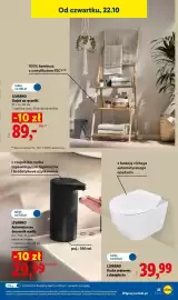 Lidl gazetka tydzień 43 Strona 45: LIVARNO Automatyczny dozownik mydła €29,99, LIVARNO Stojak na ręczniki €89,00