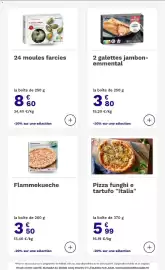 Catalogue Picard page 14: Pizza funghi e tartufo "Italia" €5,99, Picard galettes jambon-emmental €3,80