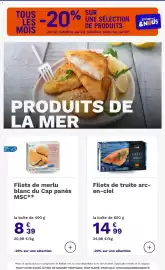 Catalogue Picard page 15: MAISON LEPINAT Filets de truite €14,99, Picard Filets de merlu blanc du Cap panés €8,39