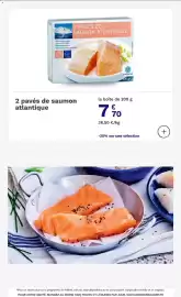 Catalogue Picard page 16: 2 pavés de saumon atlantique €7,70