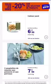 Catalogue Picard page 17: Picard Calmar pané €6,99, 2 paupiettes de saumon aux poissons et aux poireaux €7,99