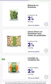 Catalogue Picard page 22: Piscine Choux-fleurs en fleurettes €2,75, Epinards en branches €2,15
