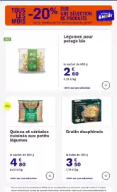 Catalogue Picard page 23: LE BIO Légumes pour potage €2,60, Picard Gratin dauphinois €3,50