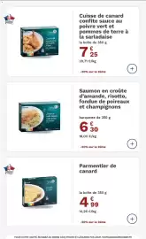 Catalogue Picard page 9: Picoard Saumon en croûte d'amande €6,30, Picard Cuisse de canard confite €7,25