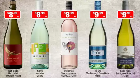 Liquor Stax catalogue week 41 Page 4: Te Ora Marlborough Sauv Blanc €9,99, De Bortoli The Astronomer Varieties €8,99
