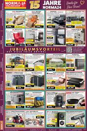 Norma Prospekt woche 43 Seite 2: Kupfer Dachschutz €39,99, Alu-Gewächshaus €299,00