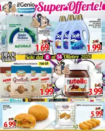 Volantino Il Genio Supermercato settimana 41 Pagina 1: Soft ammorbidente Classic Blue €1,99