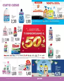 Volantino Supermercati Piccolo Pagina 23: Mon Amour ammorbidente €1,99, Ace candeggina classica €2,39