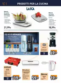 Volantino Unieuro Pagina 10: Bilancia da cucina elettronica con ciotola KS1060 €21,99, Girmi sbattitore €19,99