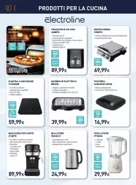 Volantino Unieuro Pagina 12: Barbecue elettrico BBQ20 €39,99, Macchina per caffè 373BTR €89,99