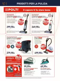 Volantino Unieuro Pagina 14: Polti Rollysteam WD40C senza filo €299,90, Polti Rollysteam WD10C con filo €249,90