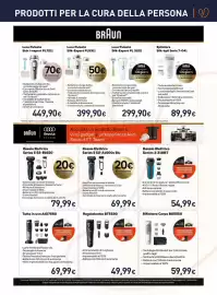 Volantino Unieuro Pagina 27: Braun Tutto in uno AIO7560 €69,99, Rasoio Elettrico Series 5 52-B1650 €79,99