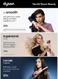 Volantino Unieuro Pagina 29: Corrale coolshine €299,00, Dyson Supersonic travel €299,00