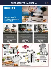 Volantino Unieuro Pagina 3: PRODOTTI PER LA CUCINA PHILIPS Frittura ad aria o cottura a vapore? Entrambe! NINJA CRISPI