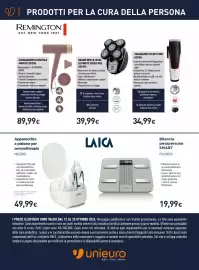Volantino Unieuro Pagina 33: Bilancia pesapersone SMART LAICA €19,99