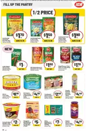 IGA catalogue week 42 Page 29: Patak's Simmer Sauce €4,50, SPC Baked Beans or Spaghetti €150,00