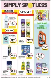 IGA catalogue week 42 Page 36: Finish Quantum All in 1 Dishwashing Tabs Lemon €16,00, Glade Fresh Air Freshener €4,20