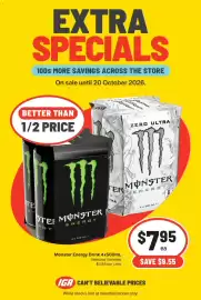 IGA catalogue week 42 Page 5: Monster Energy Drink €7,95