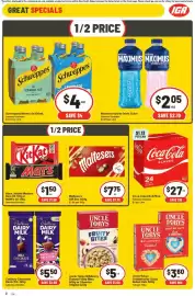 IGA catalogue week 42 Page 9: Uncle Tobys Rolled Oats €3,60, Coca-Cola Classic €27,00