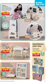 Aldi leaflet week 41 Page 19: Children's Bookshelf €19,99, Children's Learning Tower €34,99