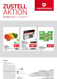 Transgourmet Flugblatt woche 43 Seite 40: Quality Garnelen Black Tiger €18,49, Natura Bio Paprika Mix Kl. 2 €3,89
