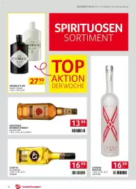 Transgourmet Flugblatt woche 43 Seite 32: Four Roses Bourbon Whiskey €13,99, Hendrick's Gin €27,99