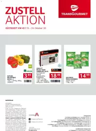 Transgourmet Flugblatt woche 43 Seite 40: Quality Garnelen Black Tiger €18,49, Natura Bio Paprika Mix Kl. 2 €3,89