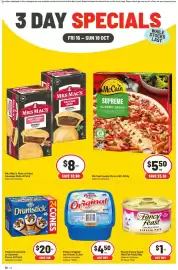 IGA catalogue Page 2: Peters Original Ice Cream €4,50, Purina Fancy Feast Wet Cat Food €1,00