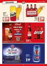 Volantino Rossotono Carrefour Pagina 18: Peroni Birra €2,09, Tennent's Birra lattina €1,69