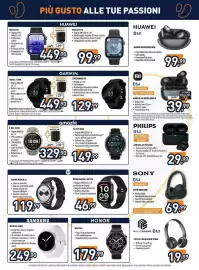 Volantino Unieuro Pagina 11: Active Max €149,99, Watch Fit 3 €99,99