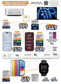 Volantino Unieuro Pagina 12: MacBook Air 13" €1.449,00, IPhone 18 Pro €1.489,00