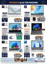 Volantino Unieuro Pagina 13: Acer Aspire Spin 14 €799,90, Asus Vivobook S16 €1.399,00