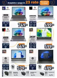 Volantino Unieuro Pagina 14: Samsung Galaxy Book4 Edge €699,90, Caricatore usb-c tripla porta €74,99