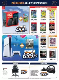 Volantino Unieuro Pagina 18: Nintendo Switch 2 + Minecraft €499,90, Metal Gear Solid V: The Phantom Pain €49,99