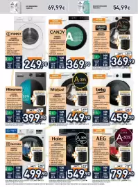 Volantino Unieuro Pagina 24: Whirlpool lavatrice WAM049WBIT €449,90, Hisense lavatrice €399,90