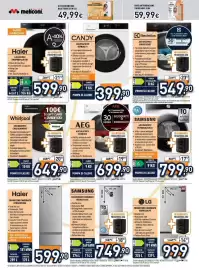 Volantino Unieuro Pagina 25: Candy asciugatrice €399,90, Whirlpool asciugatrice €649,90