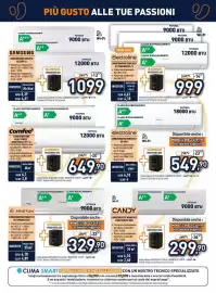 Volantino Unieuro Pagina 29: Condizionatore Dual Comfee' €649,90, Samsung condizionatore dualsplit 40luzon9+12 €1.099,00