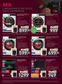 Volantino Unieuro Pagina 32: Lavatrice UniversalDose Serie 7000 €699,90, Friggitrice AEG €1.299,00