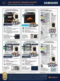 Volantino Unieuro Pagina 34: Frigorifero da incasso First 60 AI €799,90, Lavastoviglie Standard Serie 80 €549,90