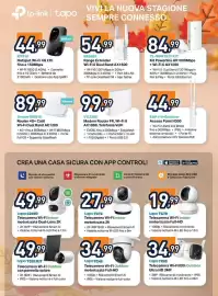 Volantino Unieuro Pagina 38: Archer MR515 Router 4G+ Cat6 Wi-Fi Dual Band AC1200 €89,99, Hotspot Wi-Fi 4G LTE M7010 €44,99