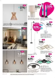 Möbelix leták Strana 12: Stolní led lampa relo €629,00, Naturm závěsné svítidlo €379,00