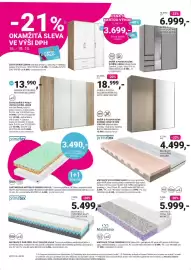 Möbelix leták Strana 8: Joker šatní skříň s posuvnými dveřmi €13.990,00, Primatex partnerská matrace bamboo duo xl €3.490,00