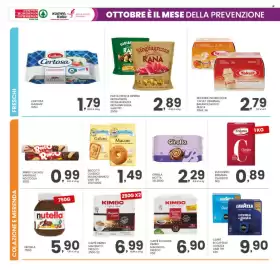 Volantino Despar settimana 42 Pagina 14: Caffè Kimbo Macinato Fresco €6,99, Biscotti classici Mulino Bianco €1,49