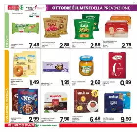 Volantino Eurospar settimana 42 Pagina 14: Pasta fresca ripiena €2,89, CAFFÈ IN CAPSULE LAVAZZA VARI TIPI X36 €9,90
