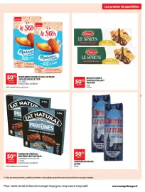 Catalogue Auchan page 7: Le Ster Madeleines coquilles au lait frais €2,49, Eat natural barres de cereales proteines