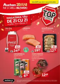 Catalog Auchan Pagină 1: Matache Măcelaru Cârnați Durdului €12,79, Pringles diverse arome €6,99