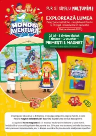 Catalog Auchan Pagină 2: MOND AVENTURA FL PUR Şİ SİMPLU MULȚUMIM! EXPLOREAZĂ LUMEA Colecţionează ţările, completează harta
